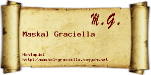 Maskal Graciella névjegykártya